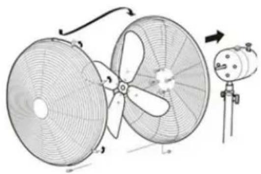 Sonnenkönig Chrom 16 - Mounting – Assembling the fan - 2