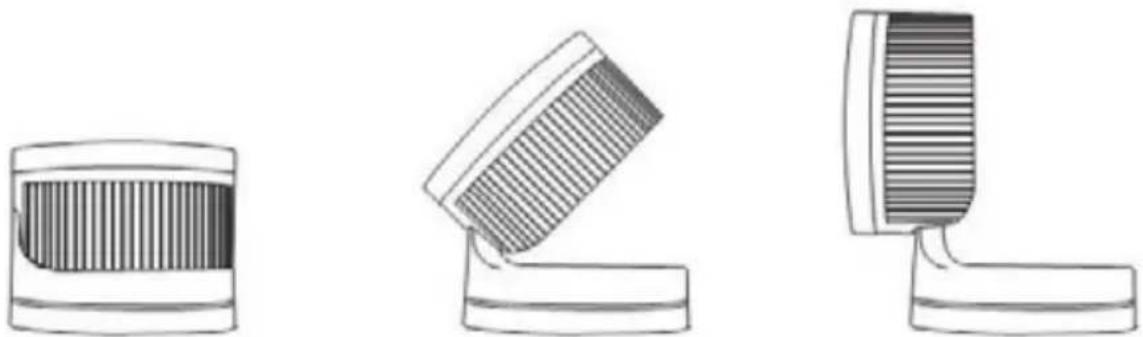 Sonnenkönig Breez - Regolazione manuale (in alto e in basso per 0^ / 45^ / 90^ ) - 1
