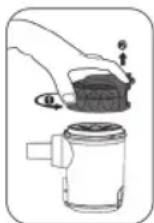 ProfiCare PC-BS 3038 - Démonter le dispositif de filtration - 1