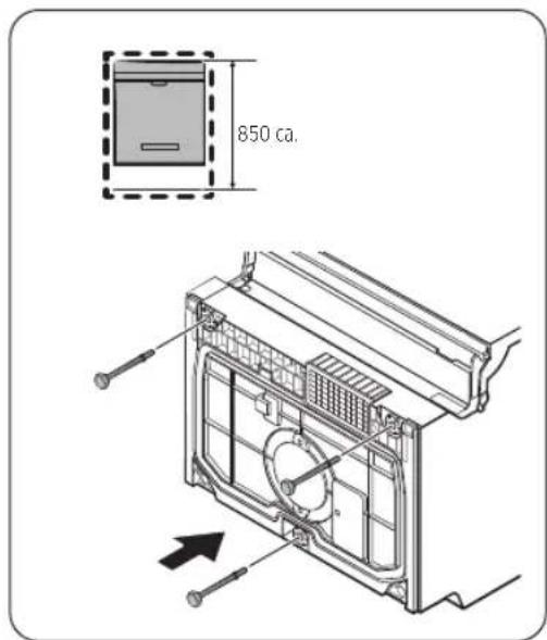 SAMSUNG DW6KR7071BB - SCHRITT 2 So setzen Sie den Unterfuß ein (Außer bei freistehenden Modellen) - 1