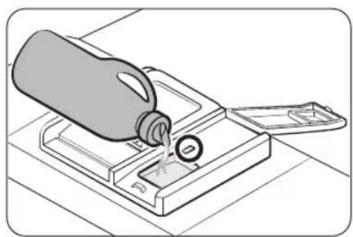 SAMSUNG DW6KR7071BB - Filling the rinse aid - 2