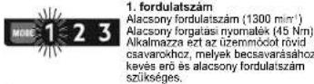 AEG BSS 18SBL - UZEMMOD KIVALASZTASA BSS18SBL - 1