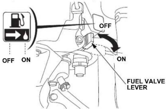 Honda HSS 760A T - Fuel Valve Lever - 1