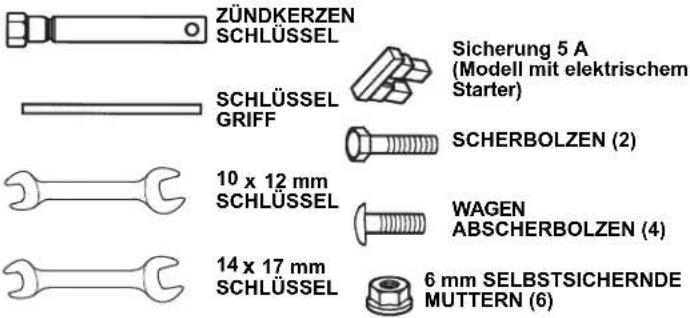 Honda HSS 760A T - Werkzeuge - 1