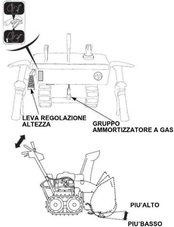 Honda HSS 760A T - Leva per Regolazione Altezza (solo per il modello a cingoli) - 1