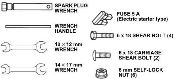 Honda HSS 760A T - Tools - 1