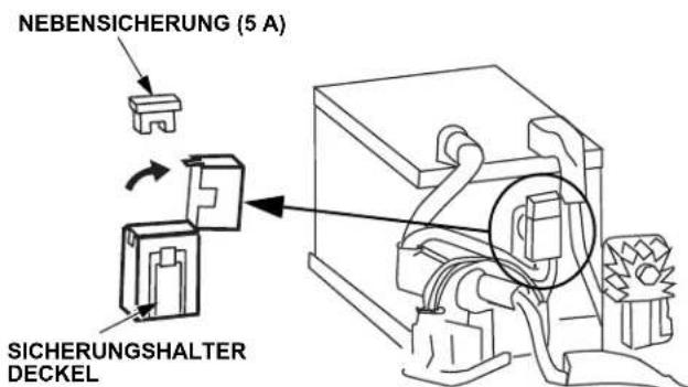Honda HSS 760A T - Auswechseln der Sicherung - 2