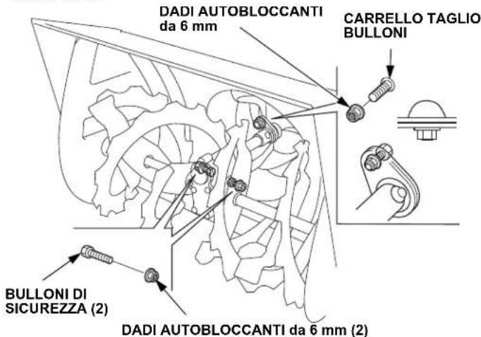 Honda HSS 760A T - Procedura di Sostituzione del Bullone di Bloccaggio - 1