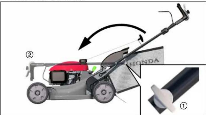 Honda HRX 537 VY - Ripiegatura della stegola - 1