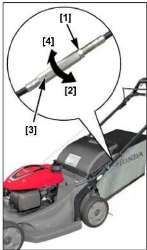 Honda HRX 537 VY - Ajuste del cable de tracción-transmisión - 1