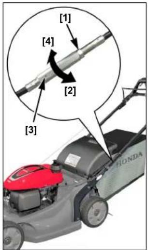 Honda HRX 537 VY - Regolazione del cavo di trasmissione - 1