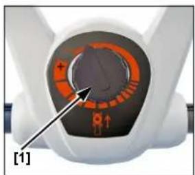 Honda HRX 537 VY - De bedieningsknop Select Drive afstellen - 1