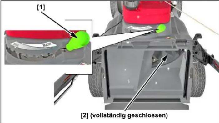 Honda HRX 537 VY - Einstellung des Schnittrichtungsknopfs - 1