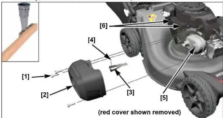 Honda HRN 536C VK - Spark Arrester Service - 1