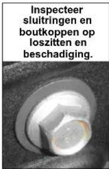 Honda HRN 536C VK - Inspectie van de montagebouten van de snijbladen - 1