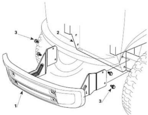 Honda HF2317HME - MONTAGGIO DEL PARAURTI ANTERIORE - 1