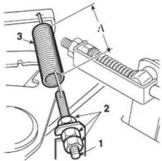 Honda HF2317HME - Adjusting the tension of the drive belt - 1