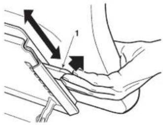 Honda HF2317HME - Seat adjustment - 1