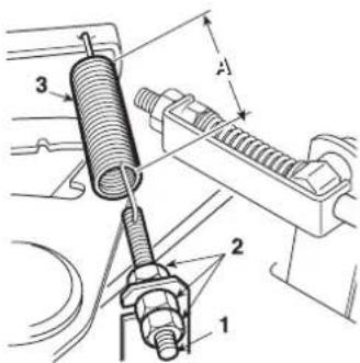 Honda HF2317HME - Einstellung der Spannung des Treibriemens - 1