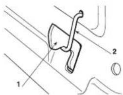 Honda HF2317HME - REMOVAL OF THE GRASS CATCHER PAWL SPRING RETAINER - 1