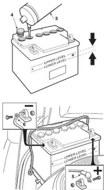 Honda HF2317HME - ACTIVATION ET RACCORDEMENT DE LA BATTERIE - 2