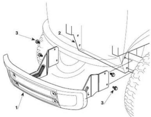 Honda HF2317HME - FITTING THE FRONT BUMPER - 1