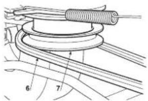 Honda HF2317HME - a) Retrait de l'ensemble des or- ganes de coupe - 2