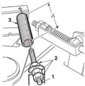 Honda HF2317HME - Regolazione della tensione della cinghia di trazione - 1