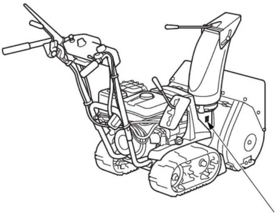 Honda HSS 655 W - Lage der CE-Kennzeichnung und des Geräuschpegel-Hinweisschilds - 6