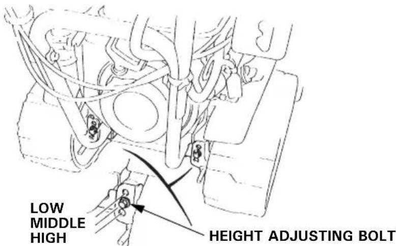 Honda HSS 655 W - Height adjusting bolt (track type only) - 1