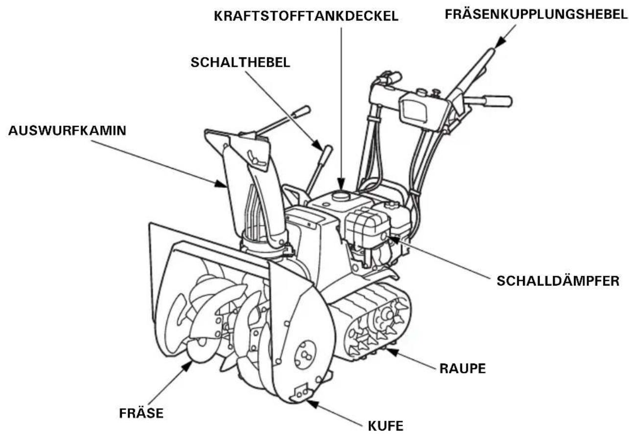 Honda HSS 655 W - Lage der CE-Kennzeichnung und des Geräuschpegel-Hinweisschilds - 3