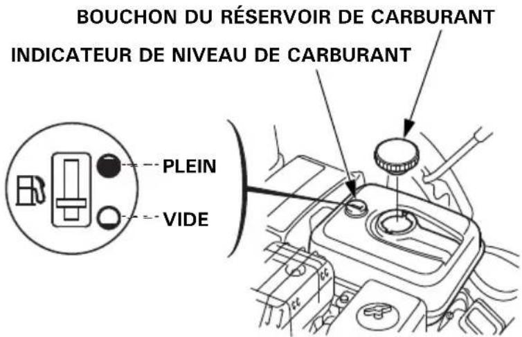BOUCHON DU RÉSERVOIR DE CARBURANT INDICATEUR DE NIVEAU DE CARBURANT PLEIN VIDE