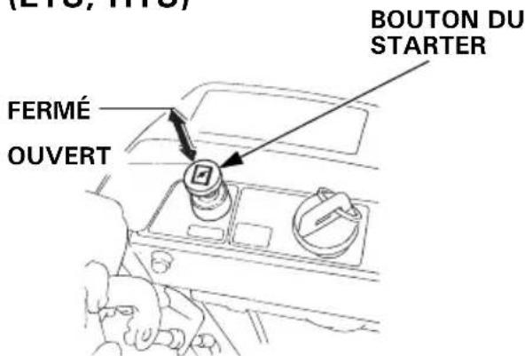 (LTO, TTO) FERMÉ OUVERT BOUTON DU STARTER