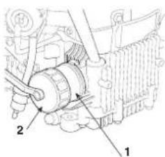 Honda HF2625HME - Changing the oil filter - 4