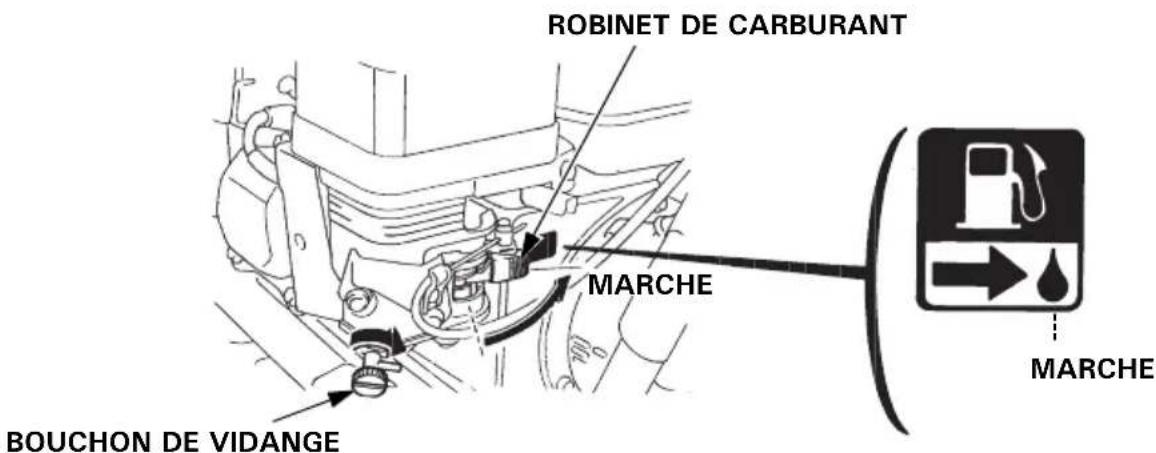 ROBINET DE CARBURANT MARCHE BOUCHON DE VIDANGE MARCHE