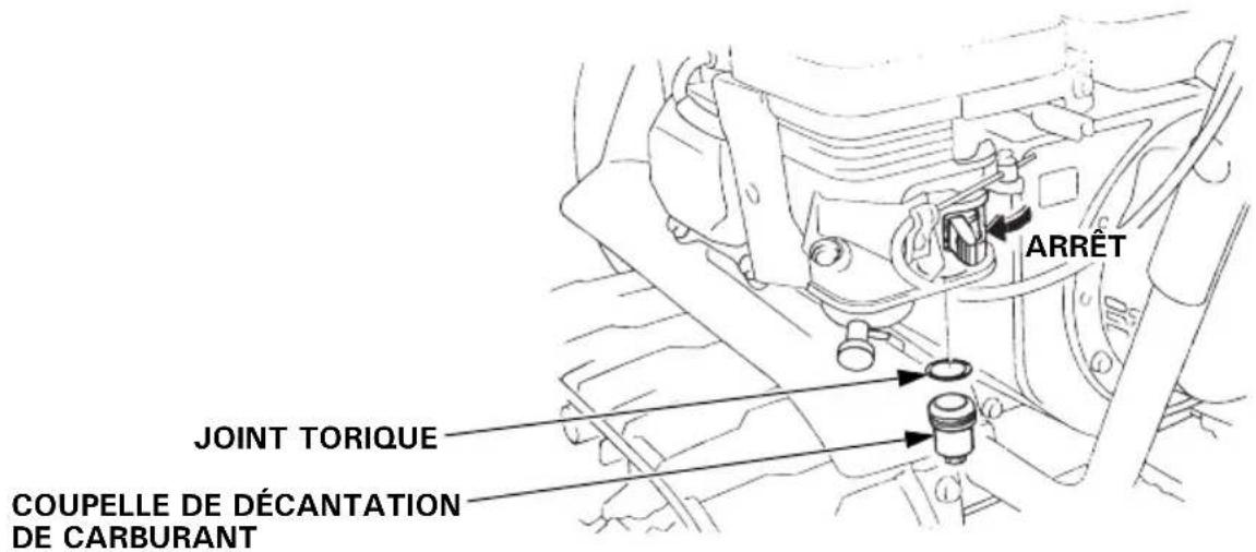 ARRET JOINT TORIQUE COUPELLE DE DÉCANTATION DE CARBURANT