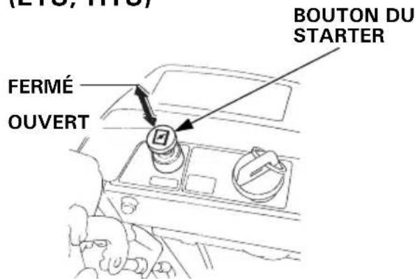 (LTO, TTO) FERMÉ OUVERT BOUTON DU STARTER