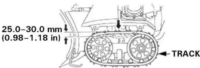 Honda HSS 655 TD - Track-adjustment (track type only) - 1