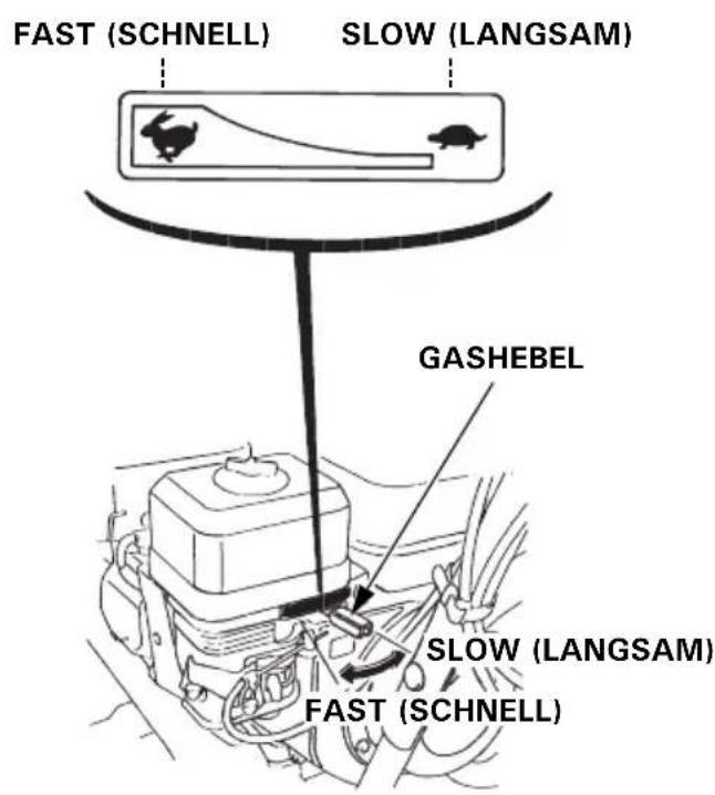 Honda HSS 655 TD - Gashebel (Motordrehzahl) - 1