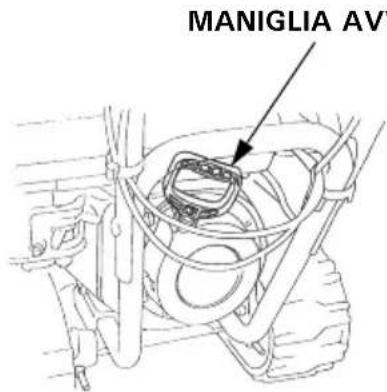 Honda HSS 655 TD - Impugnatura dell' avviamento a puleggia - 1