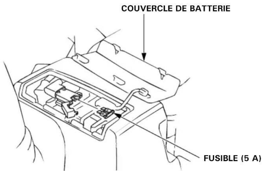COUVERCLE DE BATTERIE FUSIBLE (5 A)