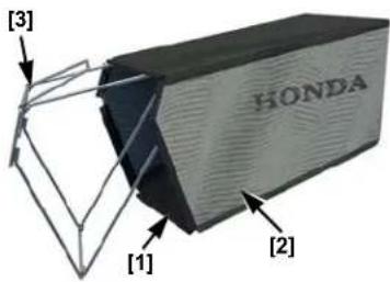 Honda HRX 537C5 VK - Abnehmen des Grasfangeinrichtungs - 1
