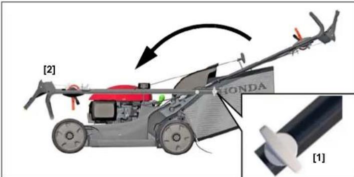 Honda HRX 537C5 VK - Plegado del manillar - 1