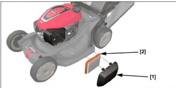 Honda HRX 537C5 VK - Kontrolle des Luftfilters - 1