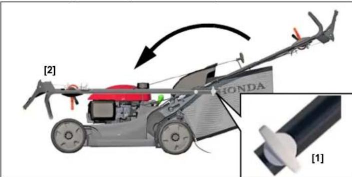 Honda HRX 537C5 VK - Zusammenlegen des Lenkgestänges - 1