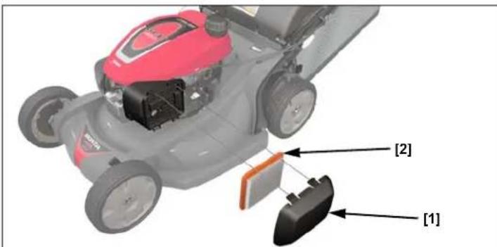 Honda HRX 537C5 VK - Inspección del filtro de aire - 1