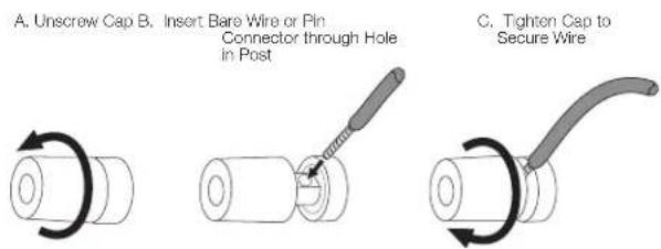 JBL 4367 - Using Bare Wire or Pin Connectors: - 1