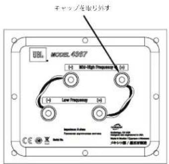 JBL 4367 - バナナコネクタの使用: - 2