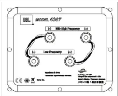 JBL 4367 - ПОДКЛЮЧЕНИЯ - 1