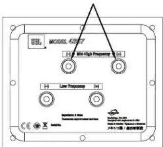 JBL 4367 - CONNESSIONE BI-WIRE (A DUE CAVI) - 1